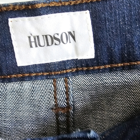 Hudson Blair Classic Dark Blue Denim Jeans Cotton Straight Leg High Rise size 29 - Picture 3 of 8